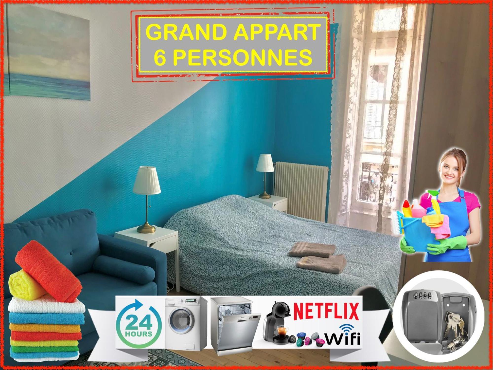 020 Chic & Cosy Grand Appart 57M2 Hypercentre Wifi Smart Tv Netflix Saint-Etienne  Exterior photo